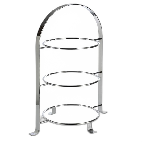 3 Tier Chrome Serving Stand (max 26cm plates)