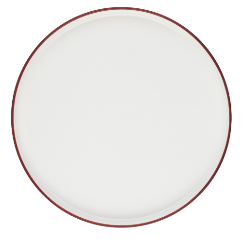 Modest Maroon Signature Plate