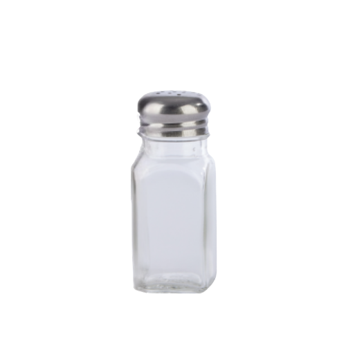 Nostalgic Salt and Pepper Shaker Square Glass