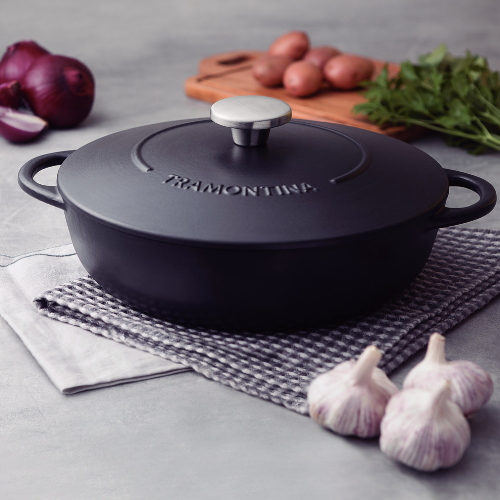 Cast Iron Shallow Casserole Dish - Image 2