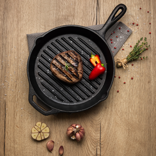 Pre-Seasoned Cast Iron Griddle Pan - Image 2