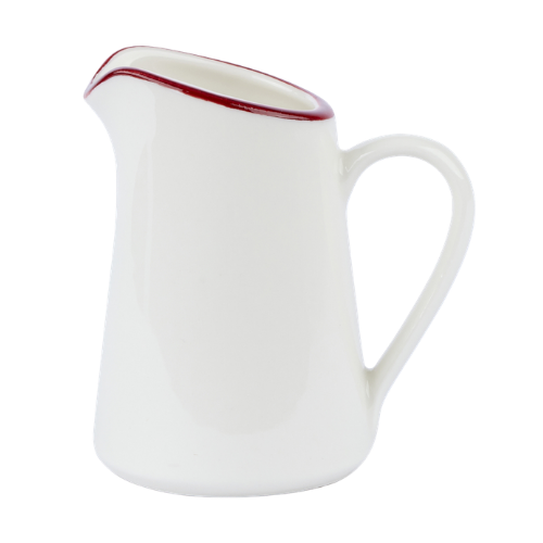 Modest Maroon Handled Jug